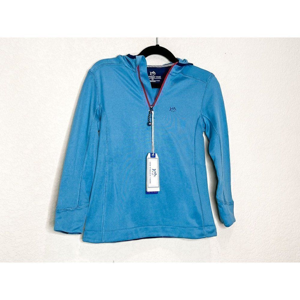 NWT! Southern Tide Boys Lockwood Fleece Performance Hoodie, Size XS 4-5
